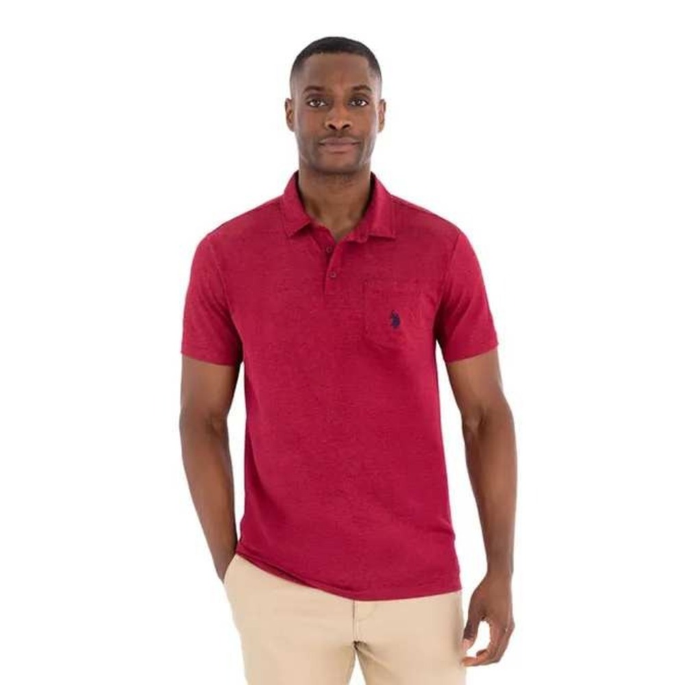 Polo Ralph Lauren Men's Classic Fit Red collar Short Sleeve Polo‎ Shirt XL
